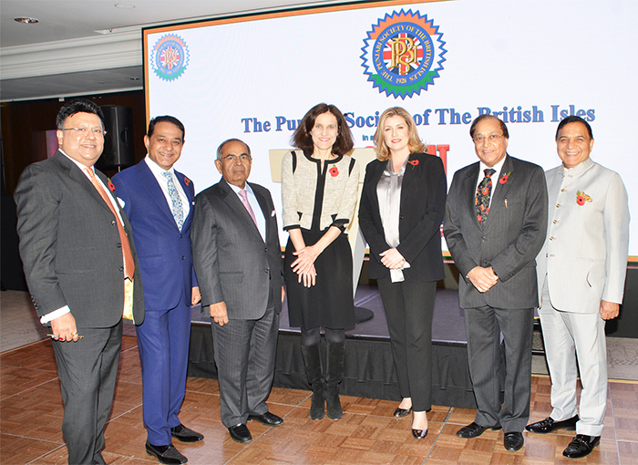 Rt. Hon. Theresa Villers, Rt. Hon. Penny Mordaunt and Mr GP Hinduja with PSBI President , Vice President and Patrons