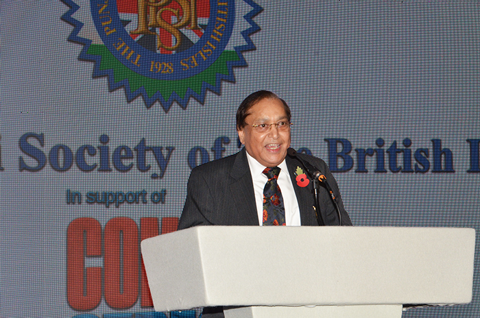 Dr Ranger Ranger CBE entertaining the guests with some Punjabi sense of humour